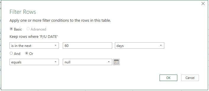 Power Query Date Filter