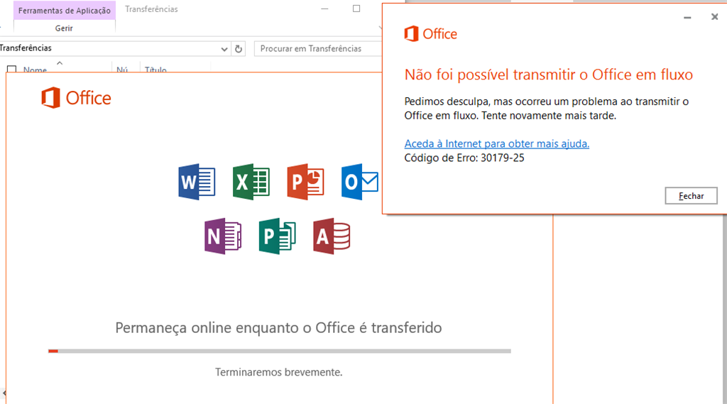 Erro na instalação Office 365 - Microsoft Community