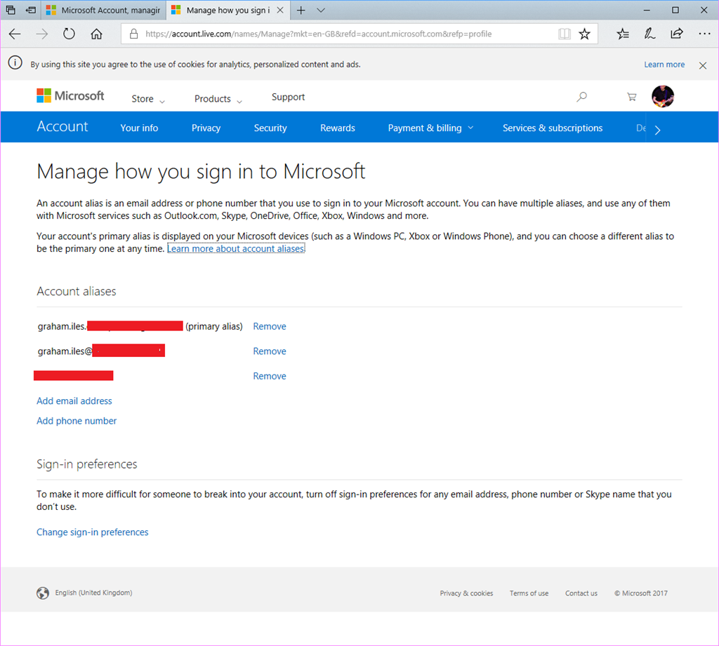 A better way to manage aliases and primary email address for your Microsoft  account