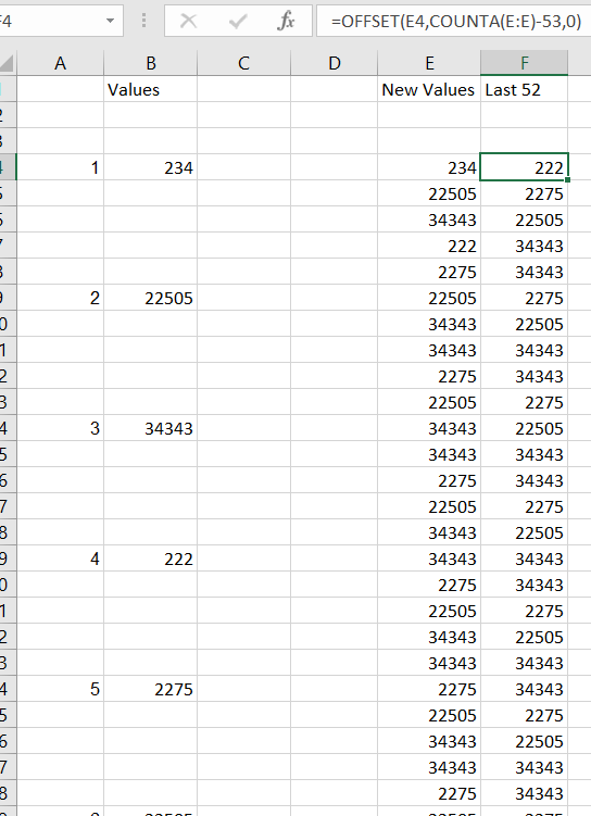 How to make formula take value from the next non-blank cell while ...