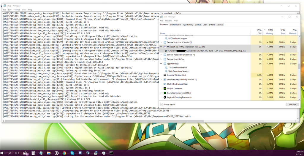 Microsoft html application host 32 bit keeps running microsoft