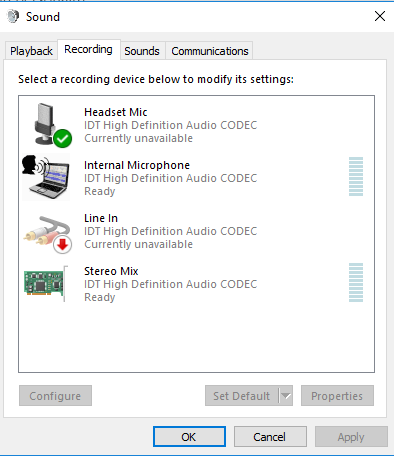 No microphone is working in any recording software? - Microsoft Community