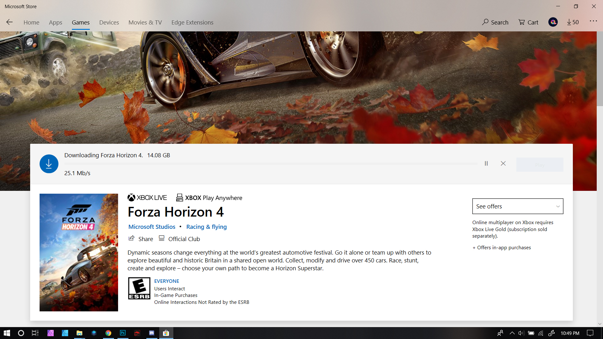 Download forza horizon 4 issues Microsoft Community