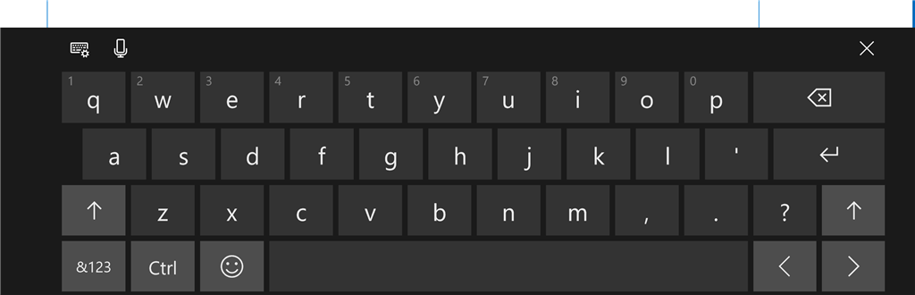 on screen keyboard windows rt