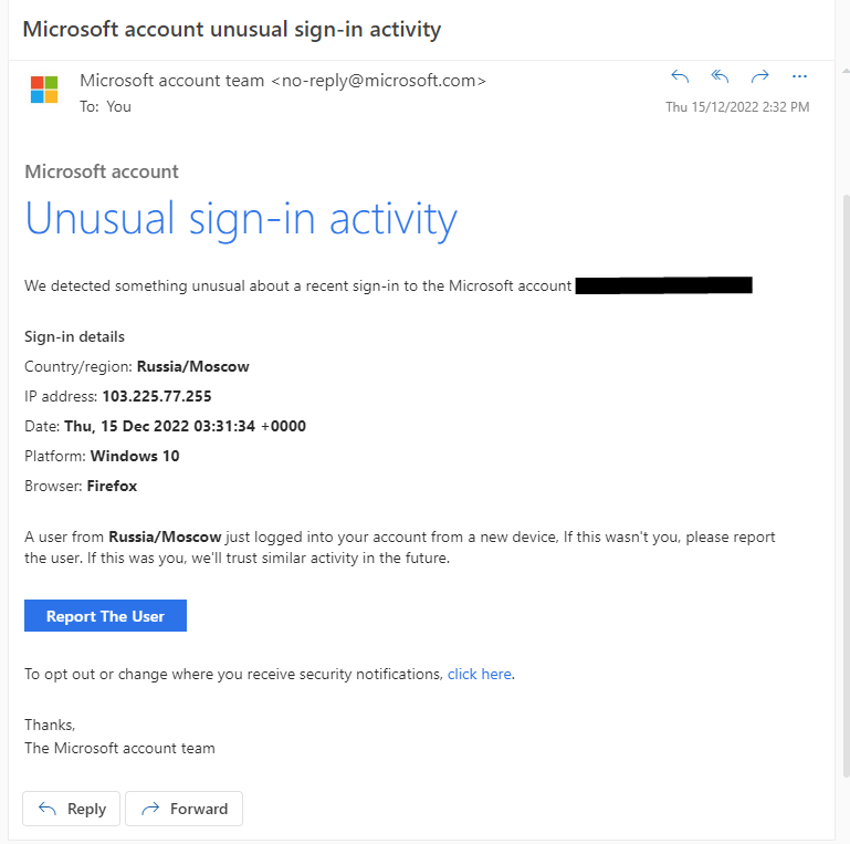 Can I trust email from the Microsoft account team? - Microsoft Support