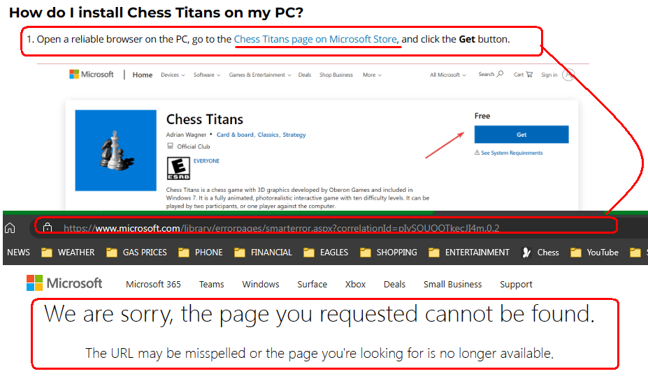 Found Bugin Chess Titan windows 7 - Microsoft Community