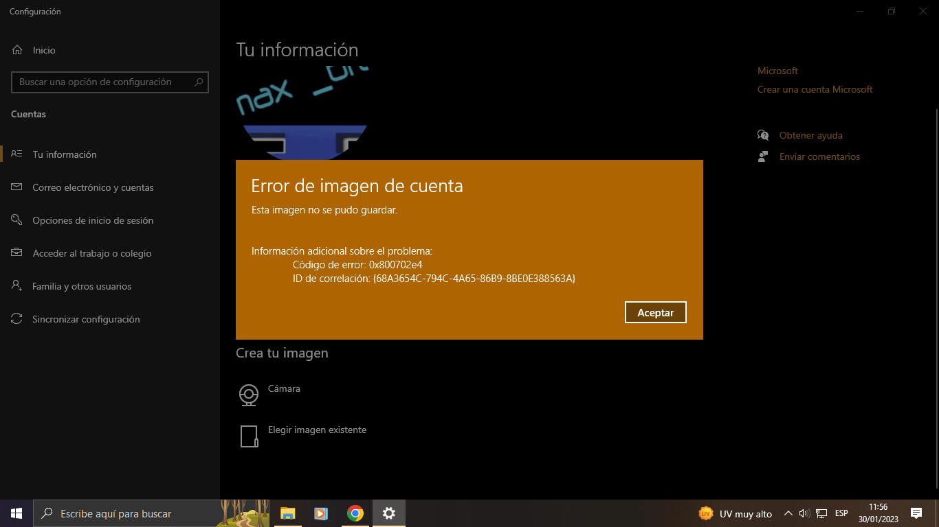 Error “el Elemento Seleccionado No Está Disponible Es Posible Que Se Microsoft Community 5459