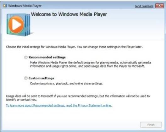 Making windows media player default