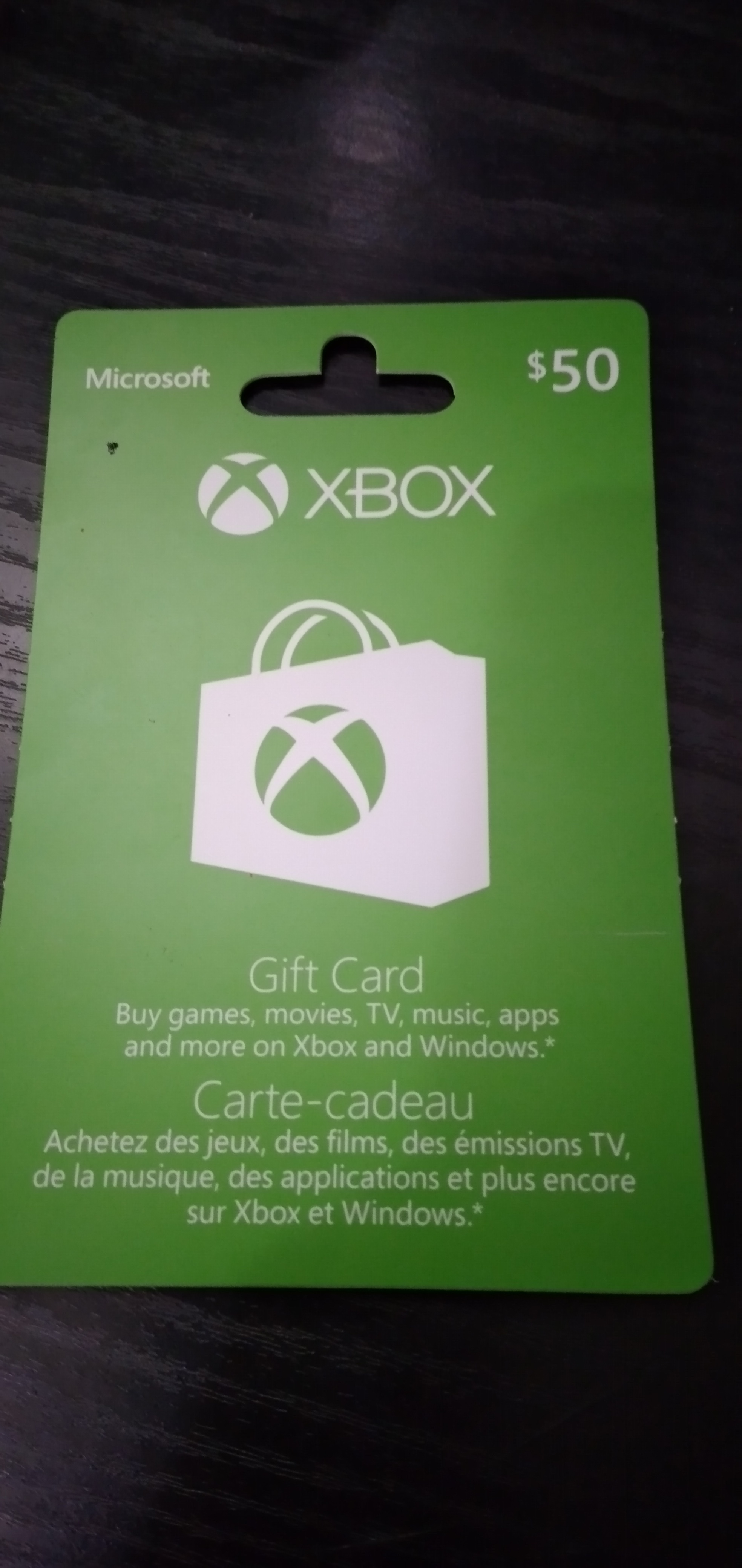 I recently purchased a $50 Xbox gift card only to find it has only