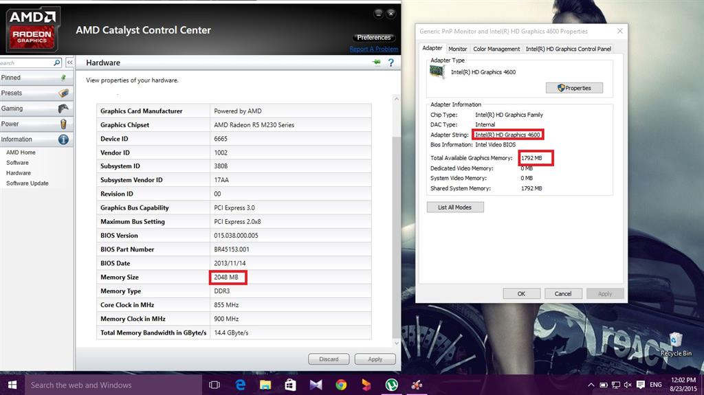 AMD Switchable Graphics Memory not Showing in System Microsoft