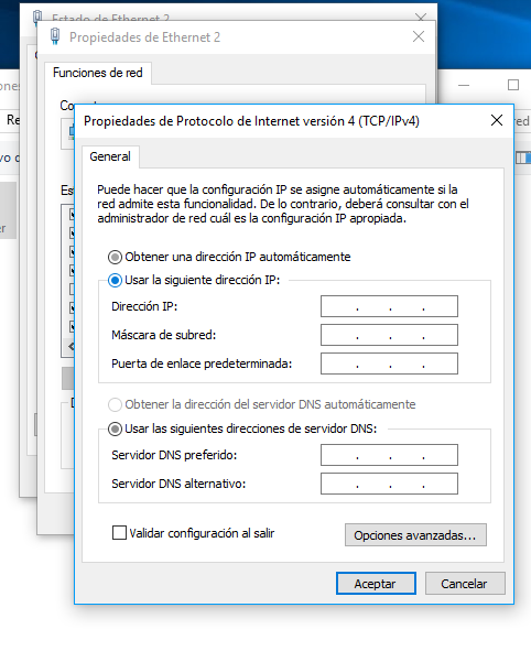 Windows 10 - Me asigna una dirección IP fija fuera del rango del -  Microsoft Community