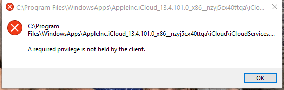 Required Privilege Not Held By Client&rdquo; - Microsoft Community