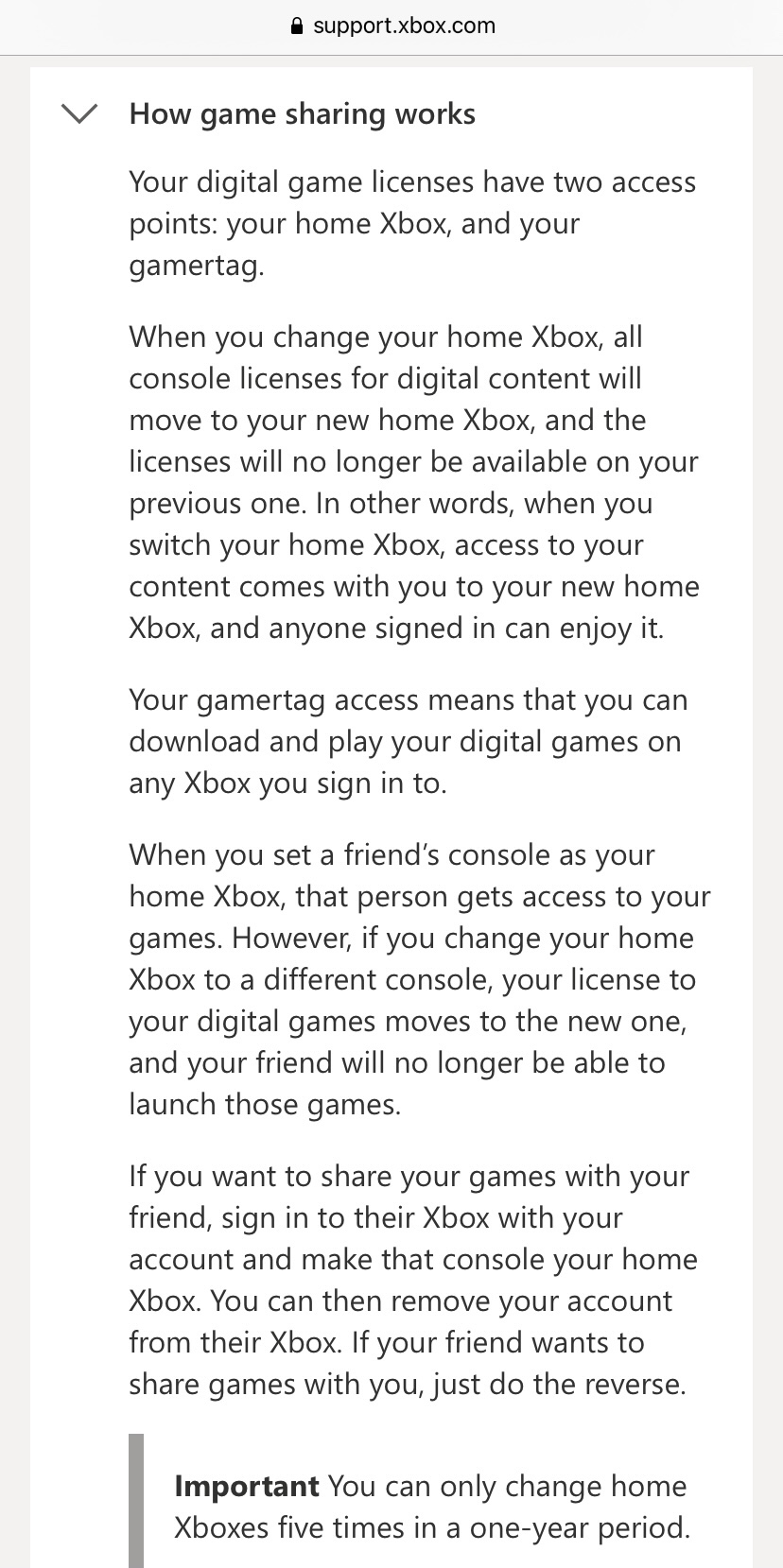 Xbox one home store account sharing