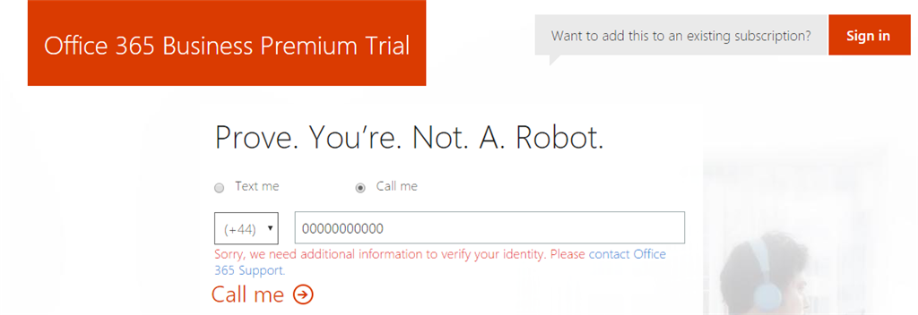 Office 365 Business Premium Trial-additional Info Required To Verify ...