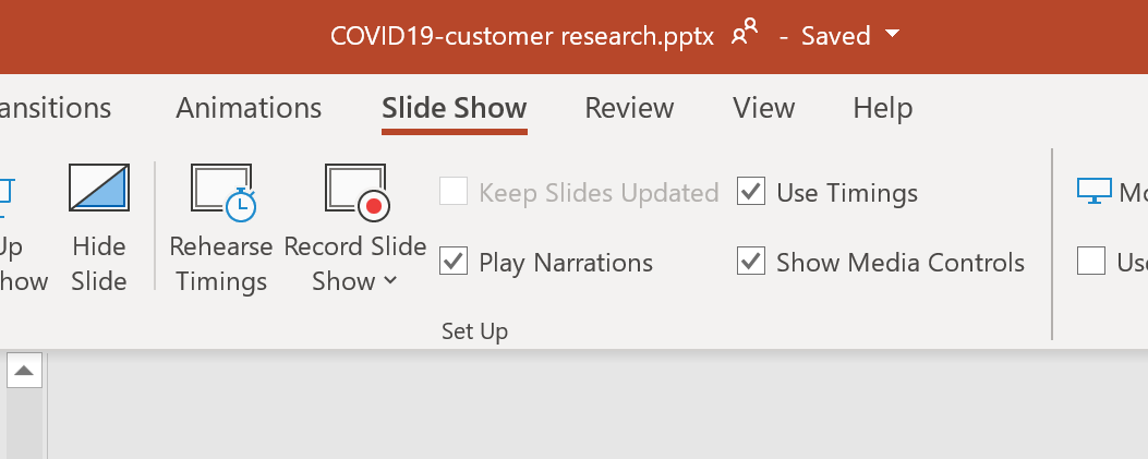 powerpoint slide greyed out