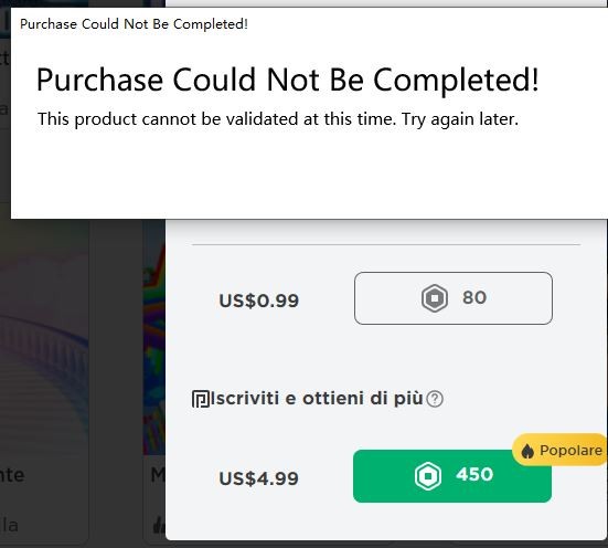 Purchase could not be completed! This product cannot be validated at -  Microsoft Community