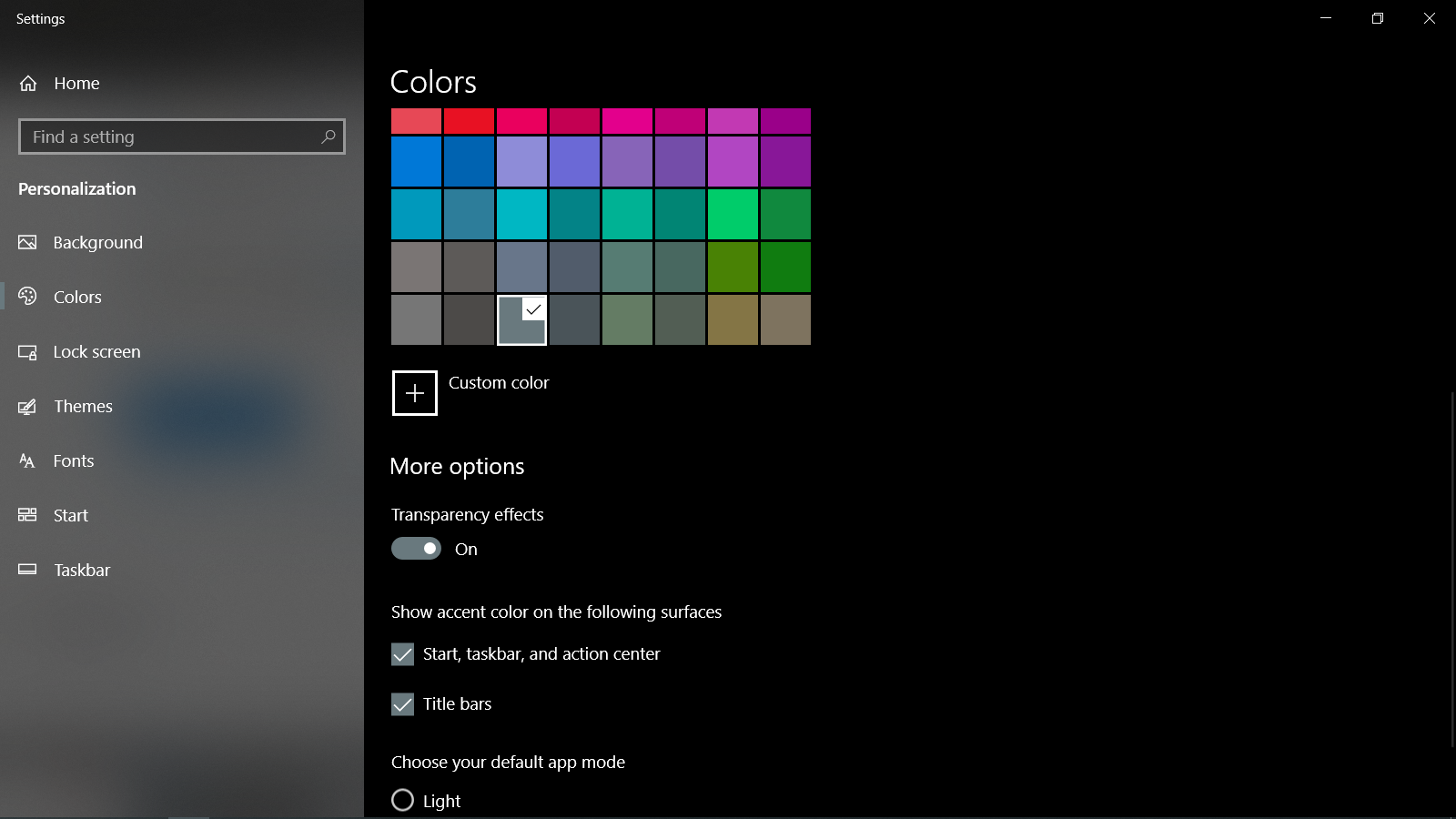 Bạn yêu thích sự tinh tế và độc đáo? Hãy xem ngay hình nền Full Screen Start Menu trong Windows 10 để làm mới giao diện màn hình của mình. Với nhiều lựa chọn khác nhau cho phù hợp với sở thích của bạn, bạn chắc chắn sẽ phải say mê khi đặt hình nền này. 87.Bạn đang cảm thấy không thoải mái với cách mở cài đặt Start Menu trên Windows 10 của mình? Đừng lo lắng, chúng tôi có giải pháp cho bạn! Bằng cách thay đổi cách mở cài đặt Start Menu, bạn sẽ có một giao diện đẹp và dễ sử dụng hơn. Nhanh tay xem ngay để biết thêm chi tiết! 88.Bạn muốn làm mới giao diện máy tính của mình? Thay đổi màu sắc Start menu và Taskbar trên Windows 11 là một trong những cách hiệu quả nhất để làm điều đó. Với nhiều tùy chọn màu sắc đẹp mắt và hướng dẫn chi tiết, bạn sẽ không phải vật vã để sử dụng công cụ này. 89.Nếu bạn muốn tối ưu hóa giao diện máy tính của mình mà không phải mất nhiều thời gian, thì thay đổi màu Taskbar trên Windows 10 chắc chắn là một giải pháp tốt. Điều này sẽ giúp cho giao diện của bạn trở nên sinh động và độc đáo hơn. Xem ngay để trải nghiệm những màu sắc mới mẻ! 90.Bạn đang tìm kiếm một công cụ để thay đổi giao diện máy tính của mình? Hãy tải xuống và sử dụng công cụ Pure Dark Theme Tool 1.