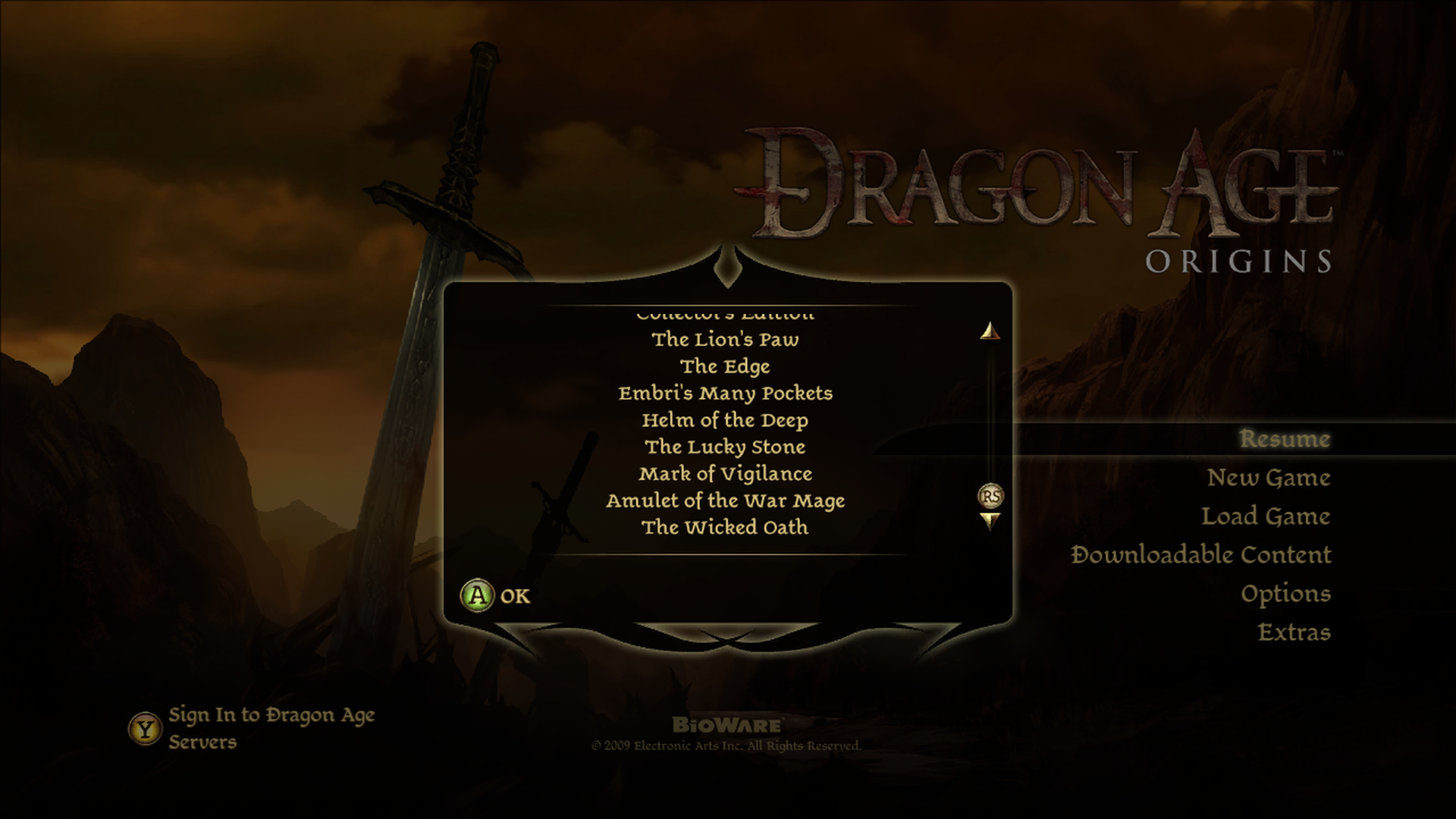 dragon age origins dlc xbox 360