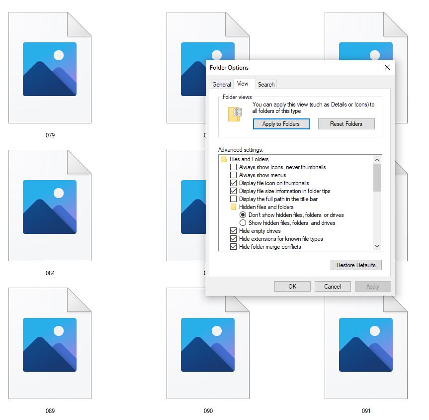 File Explorer Not Showing Photo Thumbnails - Microsoft Community