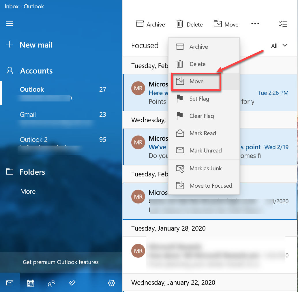 Using the Outlook Mail App in Windows 10 - Microsoft Community