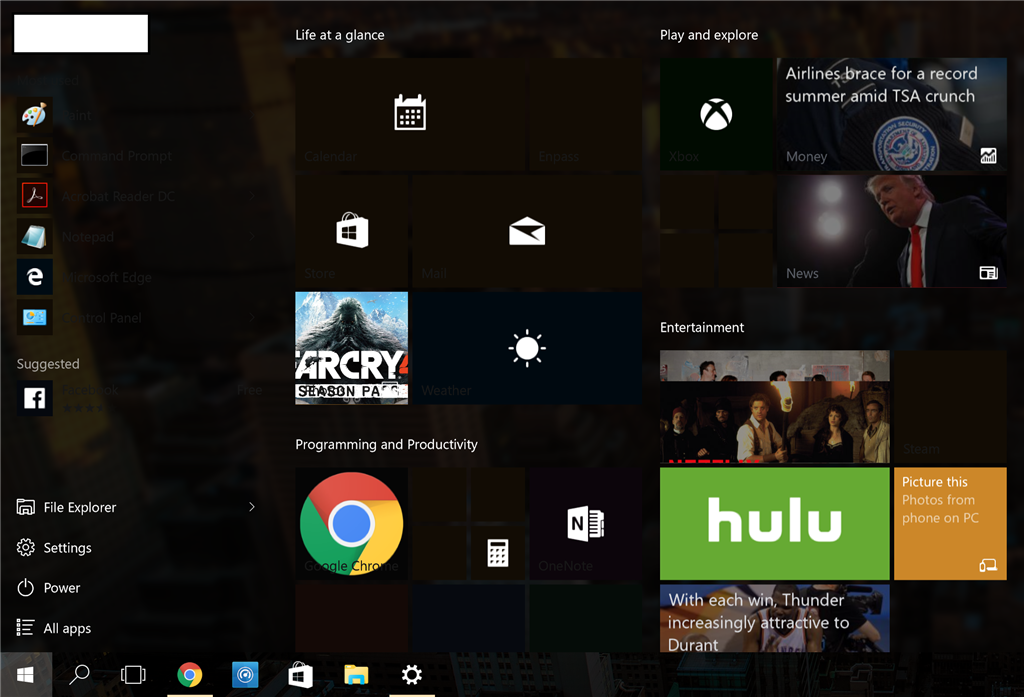 Text And Apps Are Grayed Out In The Start Menu - Windows 10 - Microsoft ...