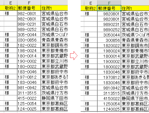 郵便番号の記述 マイクロソフト コミュニティ