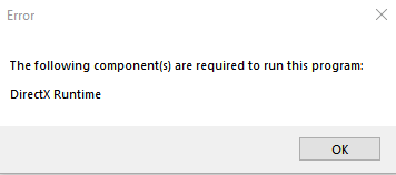 Directx Not Installed Windows 10 Microsoft Community