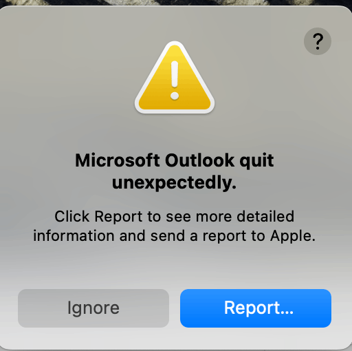 How do I fix Microsoft Outlook quit unexpectedly on Mac OS Ventura