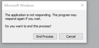 Microsoft windows not responding fix