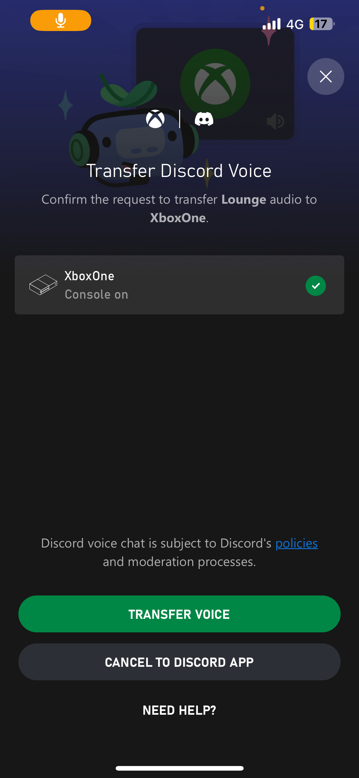 Discord voice chat doesn t show up on my Xbox Microsoft Community