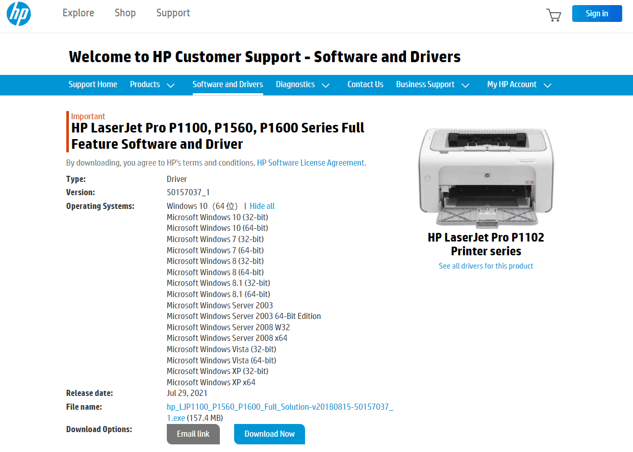 Bære guide Albany I can't install driver for HP LJ P1102 in Windows 11 - Microsoft Community
