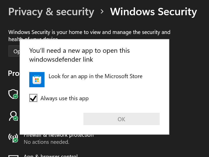 Can't Open Windows Security App In Win11 - Microsoft Community