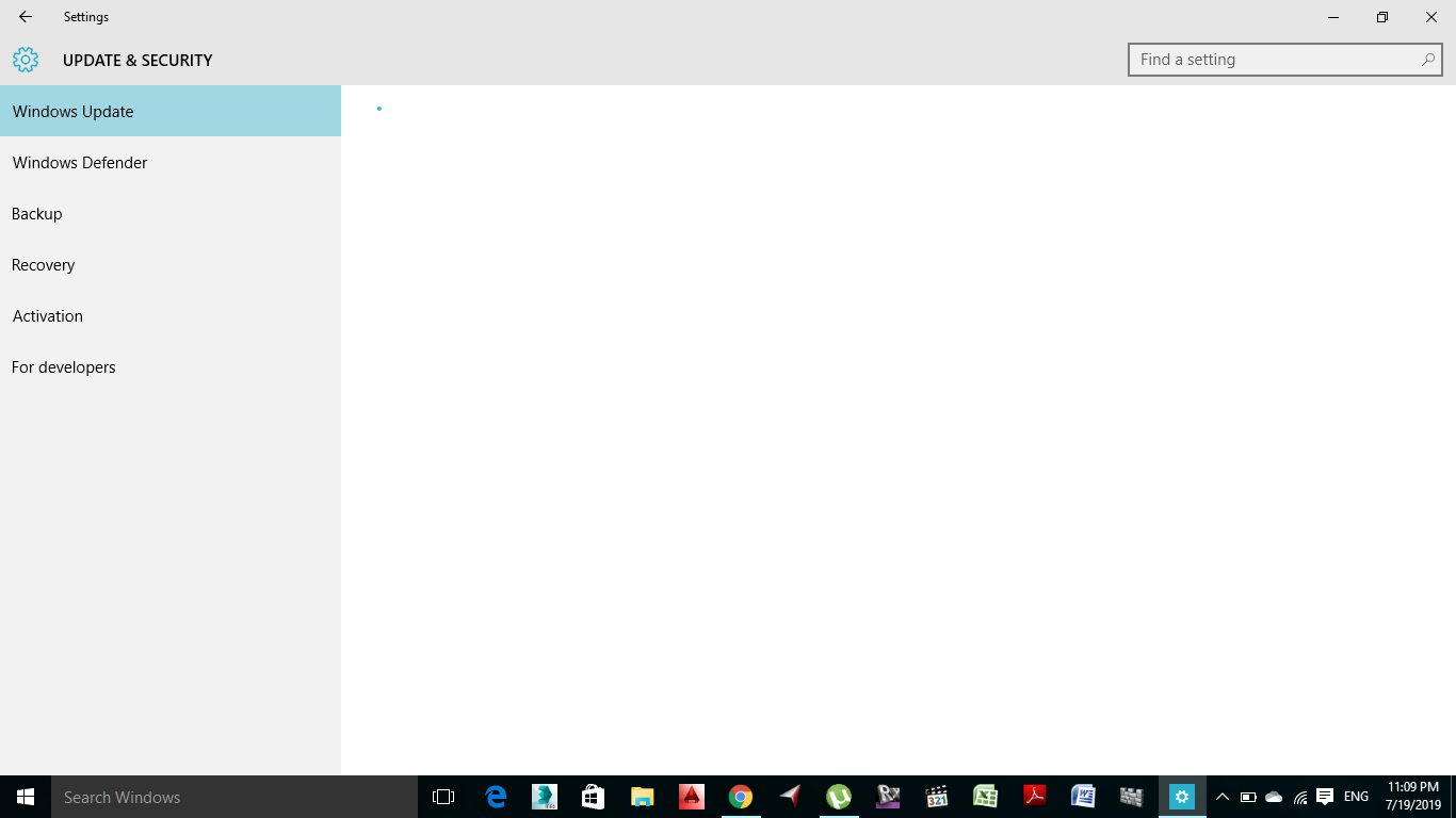 Windows Update Screen Is Not Loading Microsoft Community