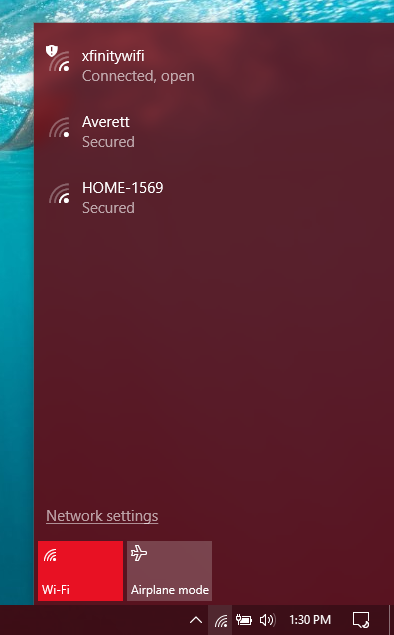 Windows 10 taskbar wi-fi icon does not reflect the real state of its ...