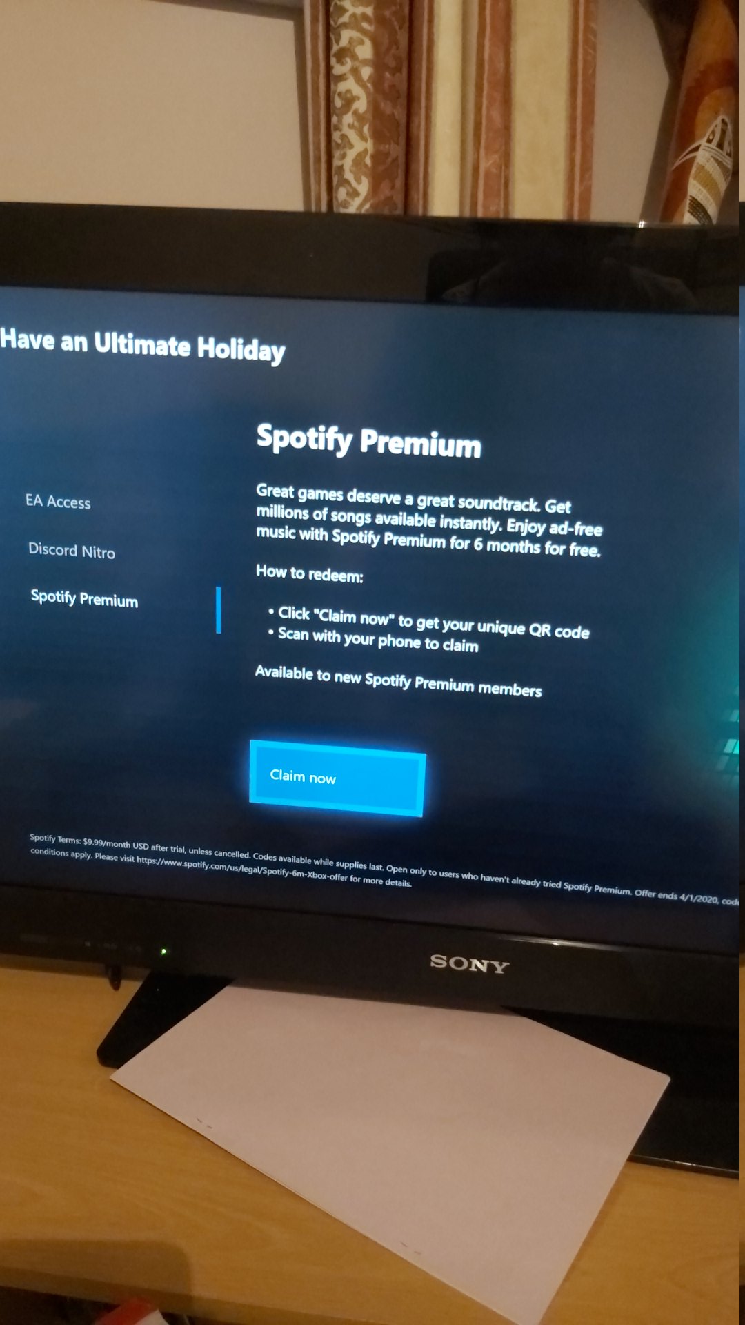 xbox game pass spotify offer