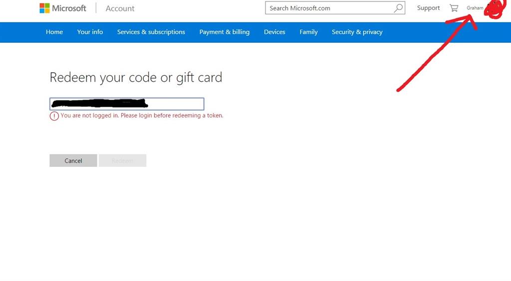 how to redeem microsoft gift card