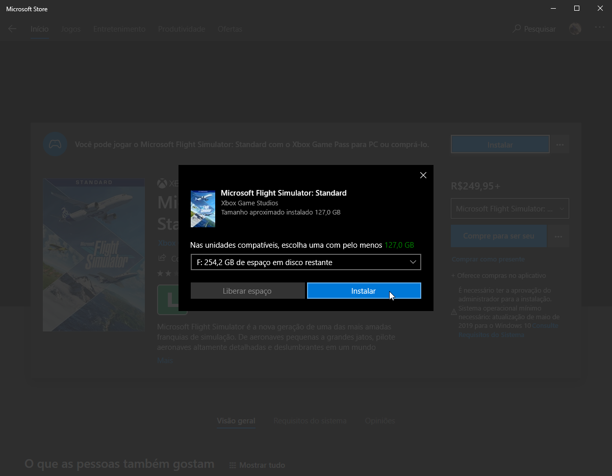 Não consigo instalar jogos da Microsoft Store - Microsoft Community