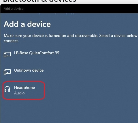 Bose qc35 connect discount to windows 10