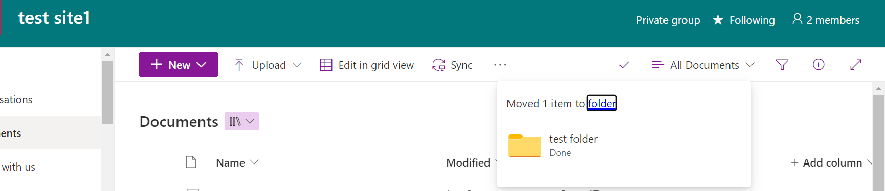 Sharepoint can t move folders microsoft community