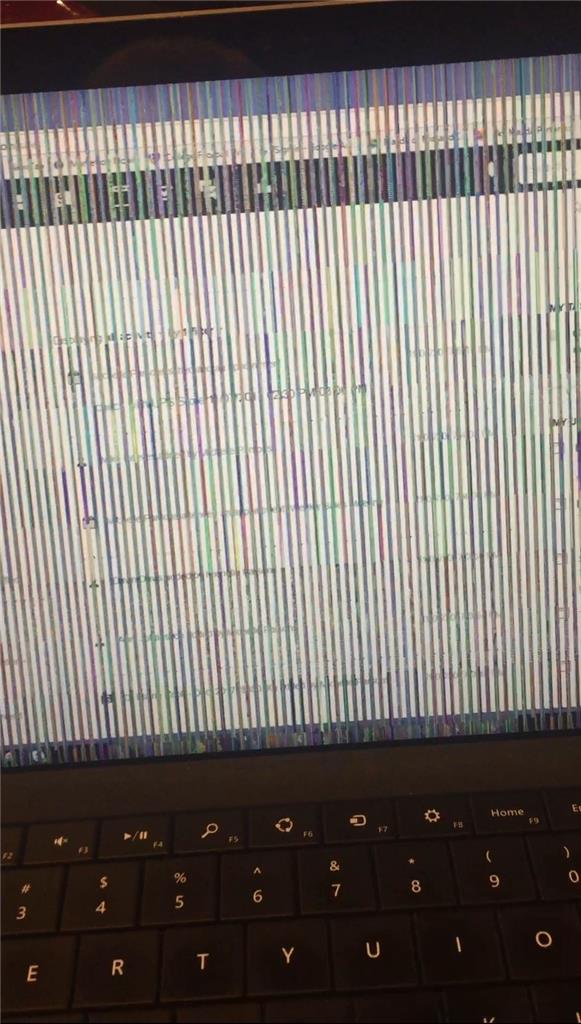 Vertical Banded Lines On Surface Pro 3 Microsoft Community