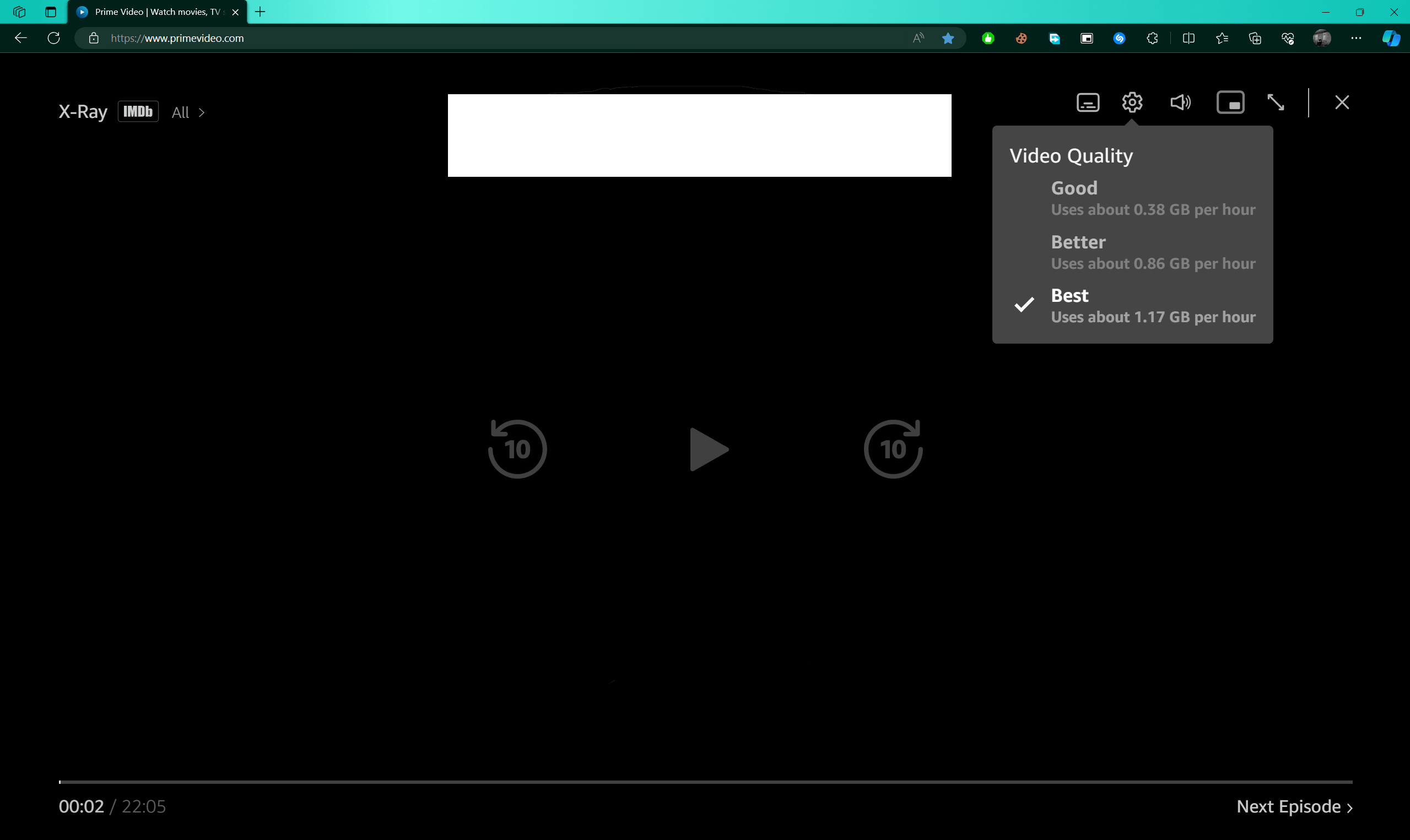 Amazon prime video Low Quality even if it is set to the best - Microsoft  Community