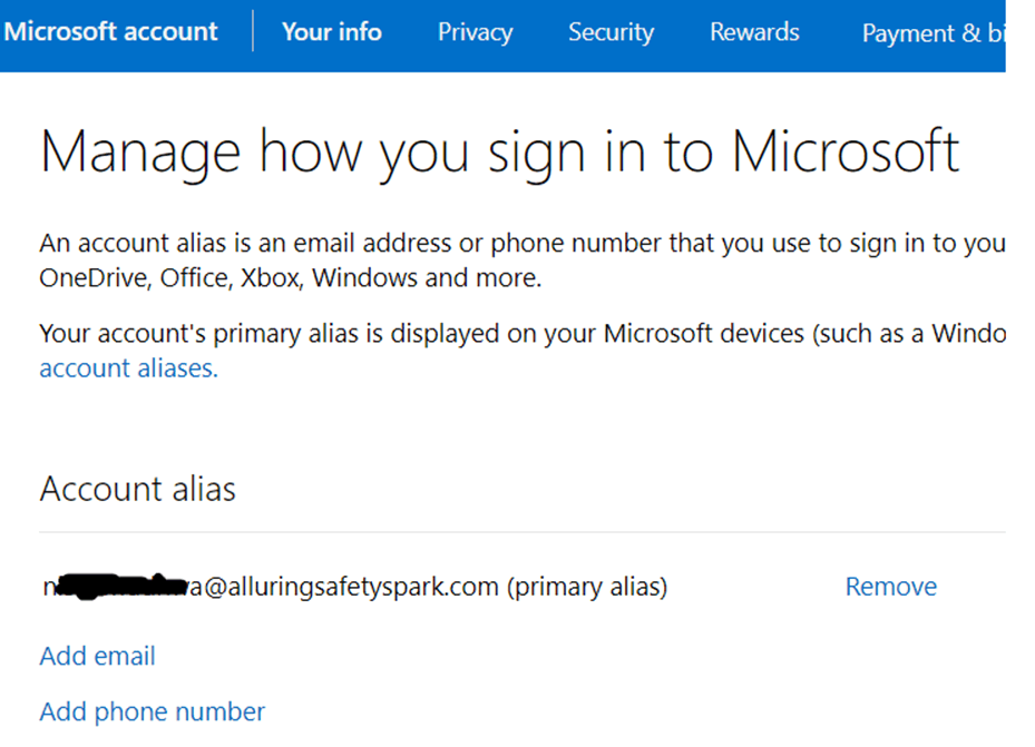 How to add an email address or phone number to your Microsoft account -  Microsoft Support