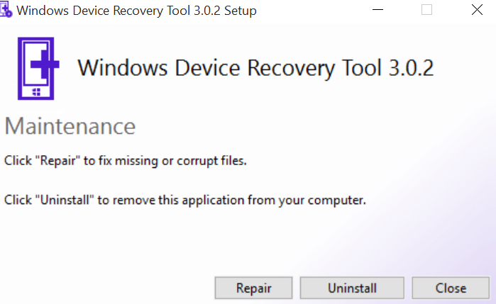 Восстановление ос откат c помощью windows device recovery tool