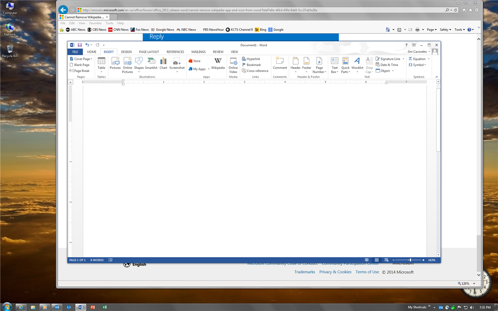 Cannot Remove Wikipedia app and Icon from Word 2013! - Microsoft Community