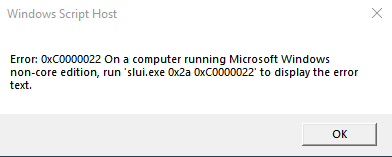 Error code 0xc0000022 - Microsoft Community