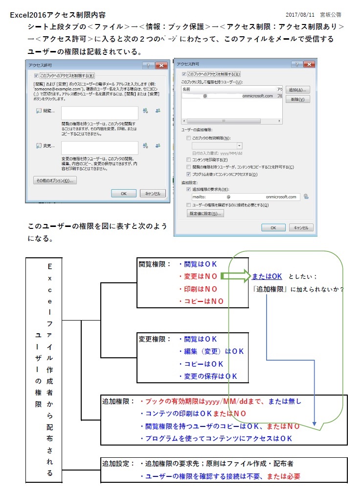 Excel2016のブック保護ーアクセス制限の方法について Microsoft コミュニティ