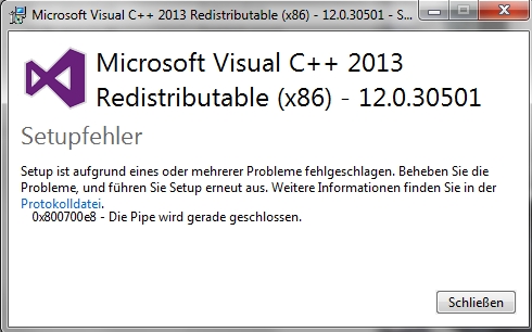 Microsoft Visual C 13 Redistributable Funktioniert Microsoft Community