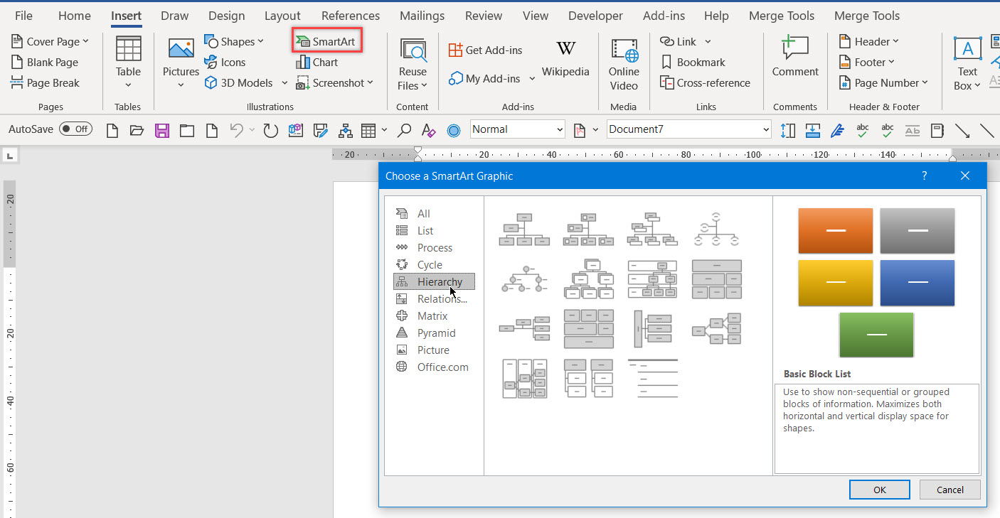 Organization Charts In Microsoft 365 Word - Microsoft Community