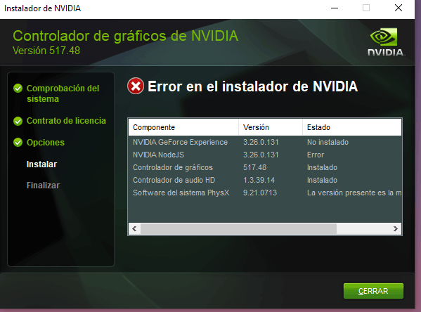 No se pudo descargar el controlador recomendado nvidia new arrivals