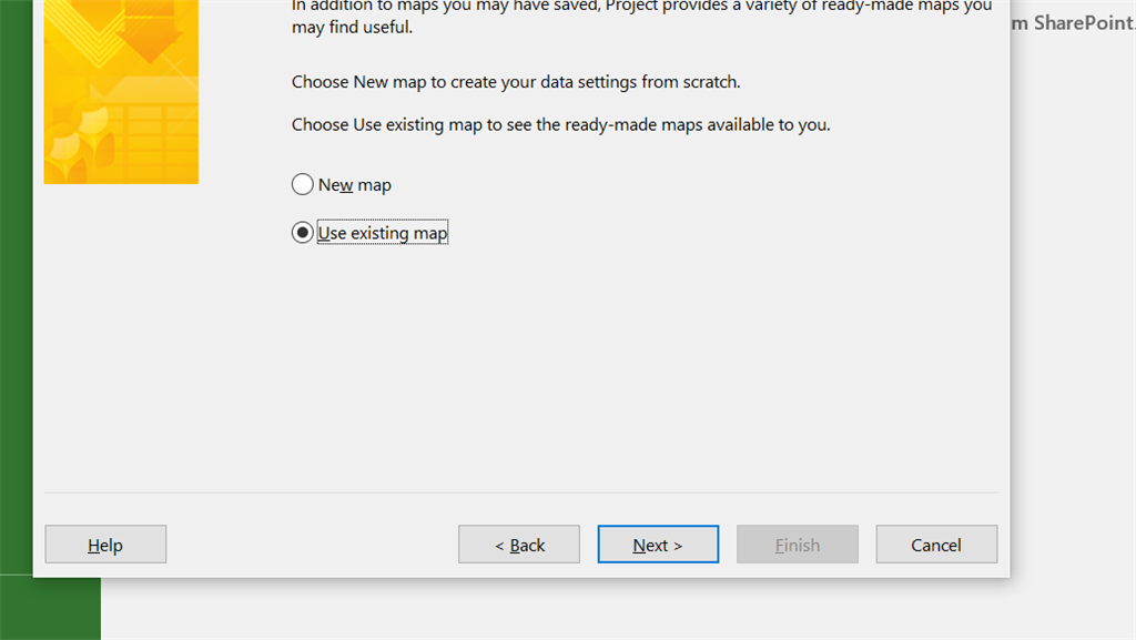 Failure Of Reused Maps From Excel Into Project 2016 - Microsoft Community